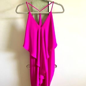 Lulus Fushia party dress
